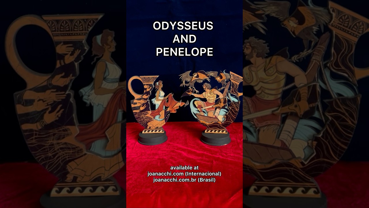 Odysseus and Penelope, fated to meet again! Available in my online shop~ 