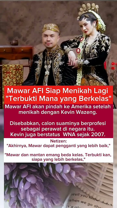 MAWAR AFI SIAP MENIKAH LAGI. #mawarafi #gosip #beritaterkini #viralvideo #trending #gosipartis #news
