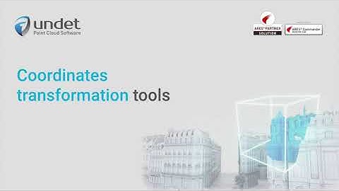 Undet project coordinate transformation tools for georeferenced point clouds