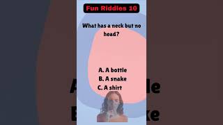 FUN RIDDLES 10 -- 99% FAIL This EASY Riddle 😱 Can You Solve It? #riddles #shorts #mindchallenge