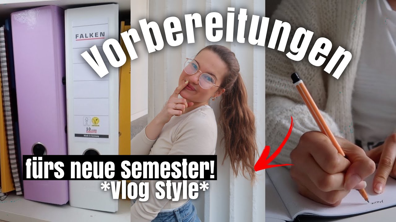 SO bereite ich mich aufs neue Semester vor (Ausmisten, Stundenplan erstellen, Ziele) - VLOG