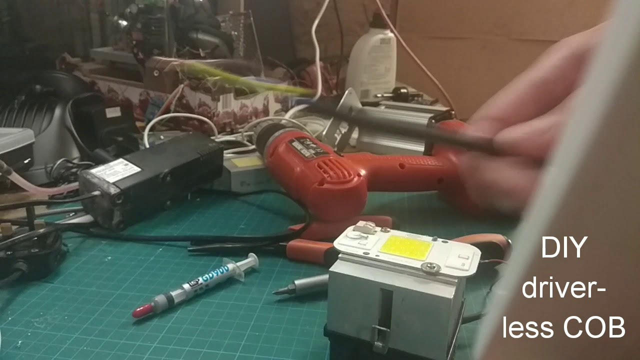 How to build a cheap driverless COB grow light