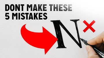 5 Ways To Improve Your Hand Lettering Skills - Beginner Mistakes