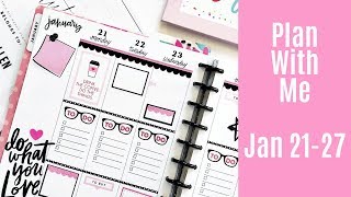 Plan With Me // BIG Happy Planner // January 21-27, 2019