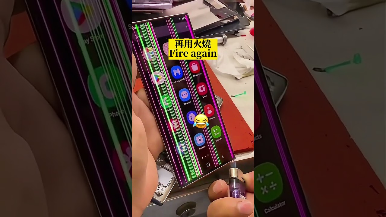 手機維修秘辛，你所不知道的維修方法? #秘密 #手機維修 #火烤 #電療 #奇葩 #伊森不累