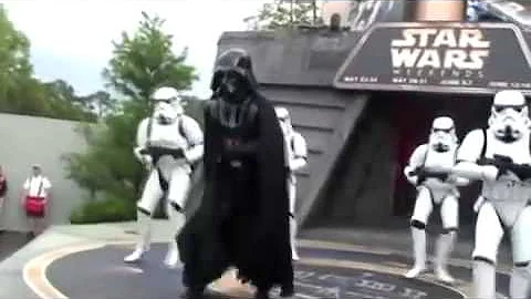 Dance Off with Star War Stars   Darth Vader dancing Back Street Boys and Mc Hammer