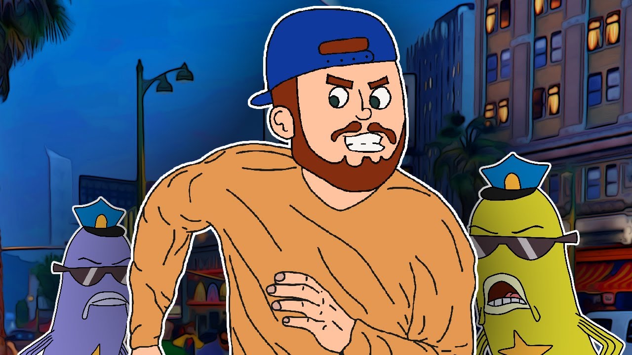 Hutch Funny Police Chase on Foot in GTA RP | NoPixel 3.0