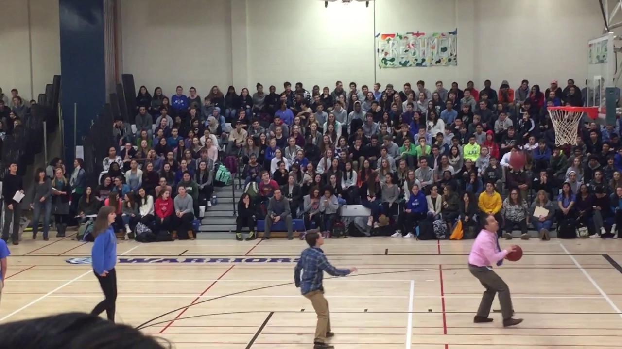Hall high school pep rally:knockout basketball - YouTube