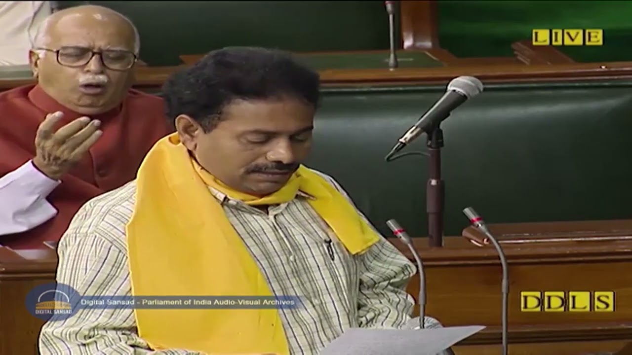 OATH OF Dr  SAMUDRALA VENUGOPAL CHARY FOR 13th LOK SABHA IN  1999