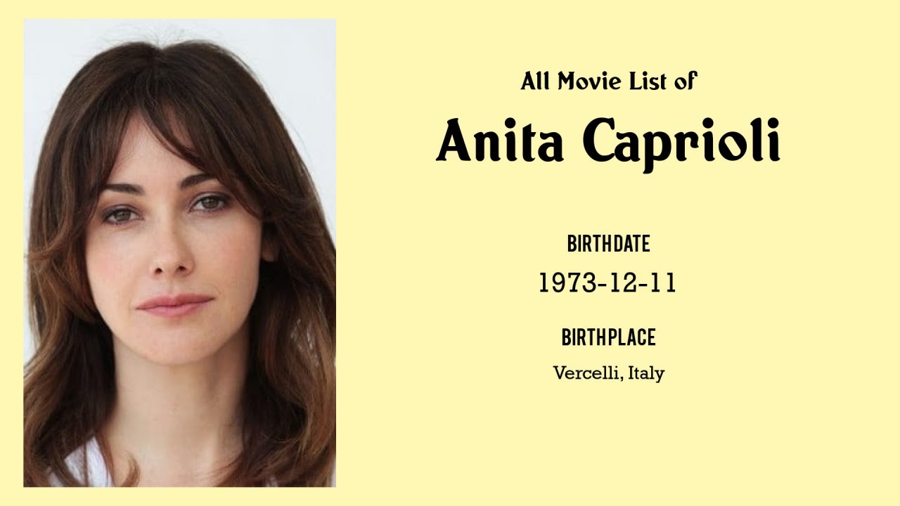 Anita Caprioli Movies List Anita Caprioli Filmography Of Anita