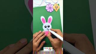 🐰✨ Let's Make a Cute Paper Rabbit – Easy Cutout Craft for Kids