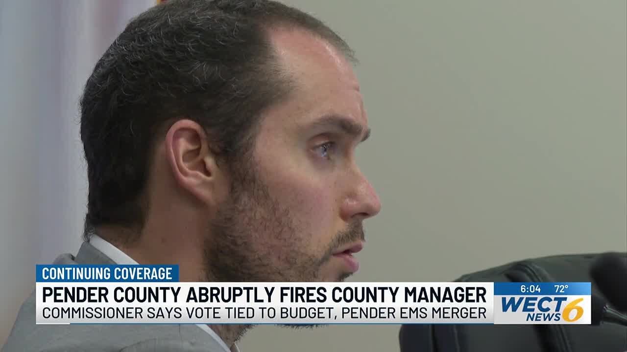 Pender County Commissioners fire county manager