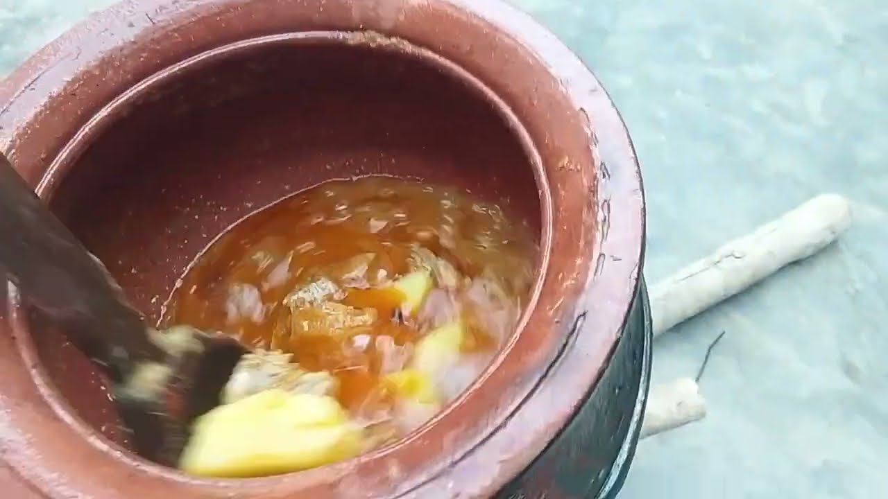 مٹی کی ہانڈی میں دیسی مرغا بنایا 🐓♥️