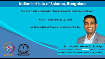 Lec 02Introduction/ Summary on Op-amps Contd.