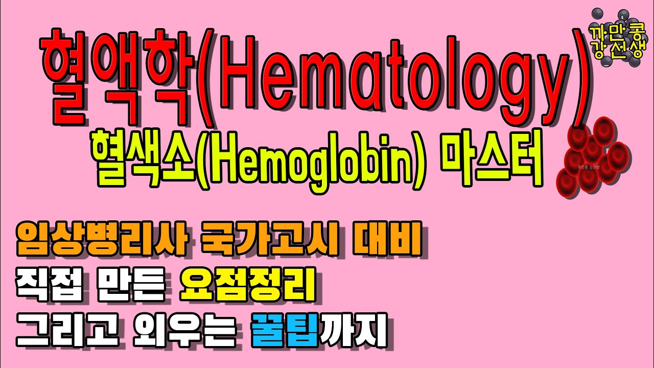 임상병리 국가고시 혈액학(Hematology) 적혈구 혈색소/hemoglobin / heme /