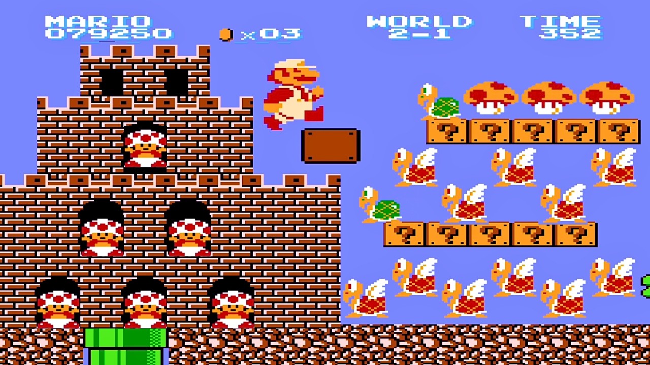 YY World 2! Nes Super Mario Bros Walkthrough