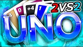 【4人実況】最強コンビ誕生！！2対2で駆け引きと協力UNO対決！！