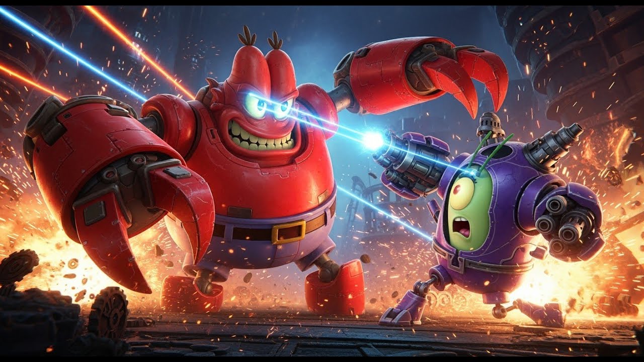 THE ROBOT KRABS TAKEOVER in Reef Rumble! 🦀🤖 EPIC FIGHT!