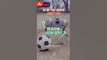 로봇이 축구 가능? 네 발 가진 로봇의 드리블 실력..축구하는 4족 보행 로봇 등장