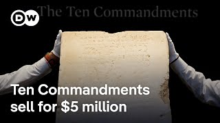 Oldest Known Tablet Inscribed With The Ten Commandments Auctions For 5 Million Dw News