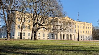 Oslo. An Early Morning Walk from Karl Johans Gate to the Royal Palace.