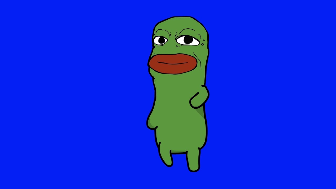 BLUE SCREEN BIG LIPS PEPE DANCING - YouTube