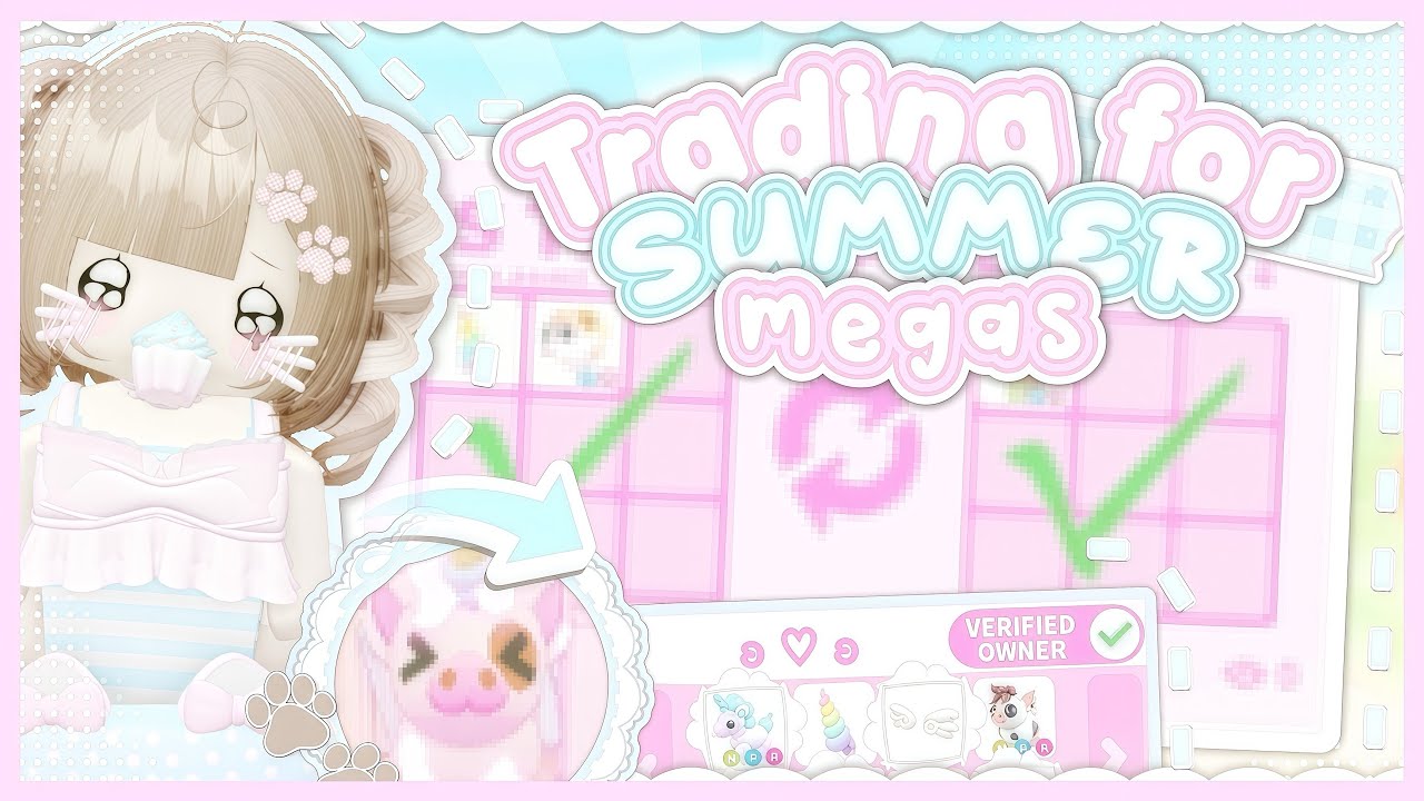 I TRADED for my DREAM SUMMER MEGAS in ADOPT ME *SUCCESSFUL?!*