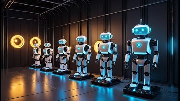 Five Little Robots on the Run | Fun Robot Song for Kids | Tech Adventure Rhyme