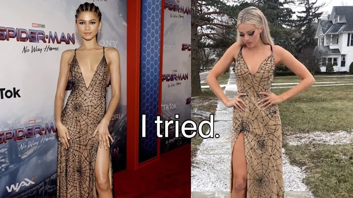 I *tried* to make Zendaya's Spiderman premiere dre...