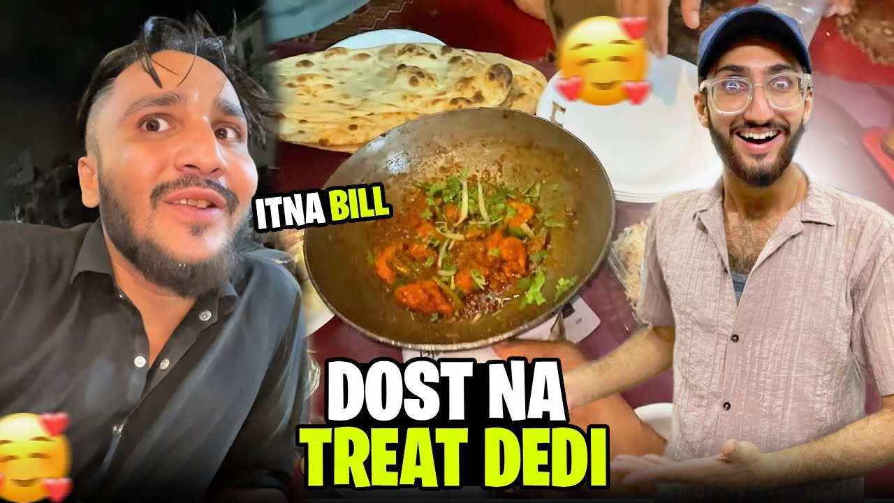 Dost na Treat dedi😍Par paisy lana bhull gaya😃Itna bill 💵 || Huzaifa Khan 
