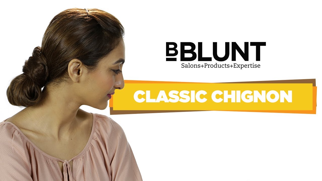 Quick and Easy Chignon Bun Tutorial BBLUNT Spotlight Hair Polish for