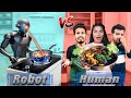 A.I. ROBOT VS HUMAN Extreme Cooking Challenge | Hungry Birds