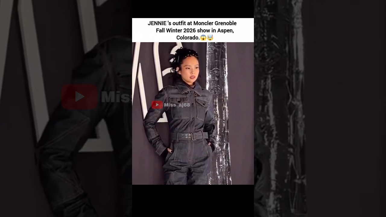 Jennie 's outfit at Moncler Grenoble 😱🤯 