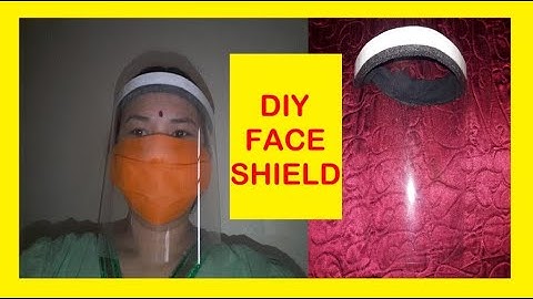 DIY FACE SHIELD |Homemade Face Shield |Improvised Face Shield |Easy Way Making Face shield |Tutorial