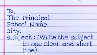 cbse application writing format | how to write application | application format in english | letters
