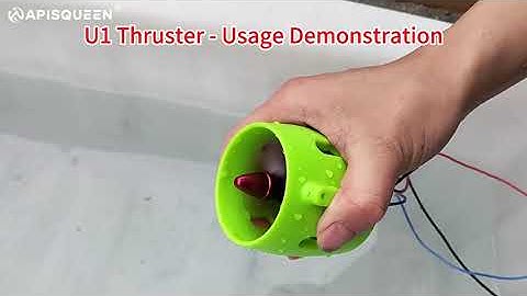 U01 Underwater Thruster + Feather 45A ESC Connection and Usage Test Tutorial