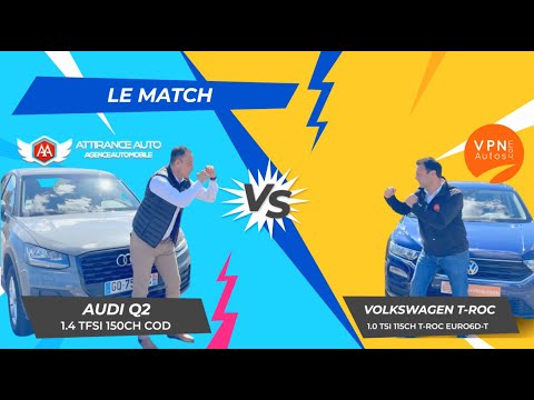 Le match Audi Q2 vs Volkswagen T-ROC - Attirance Auto
