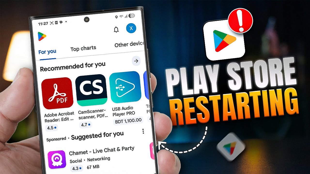 How to Fix Google Play Store Restarting on Samsung | Play Store Keeps ...