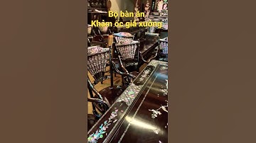 Bộ bàn ghế ăn (bộ bàn ghế rẻ quạt khảm ốc)lh 0985392643 để biết thêm chi tiết