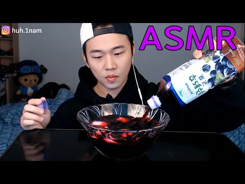 Grape juice One shot 얼음도 못막는 포도주스 원샷!!! 리얼사운드 먹방 Eating Sound Mukbang ASMR