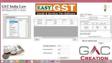 Easy GST billing System (Mini project on VB.Net) promo  by Abinesh,Guhan,Ganesh,Charan