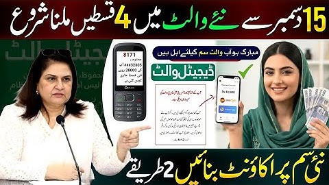 8171 New Update 2025 | Benazir income support online check | Ehsaas program | BISP Wallet Sim