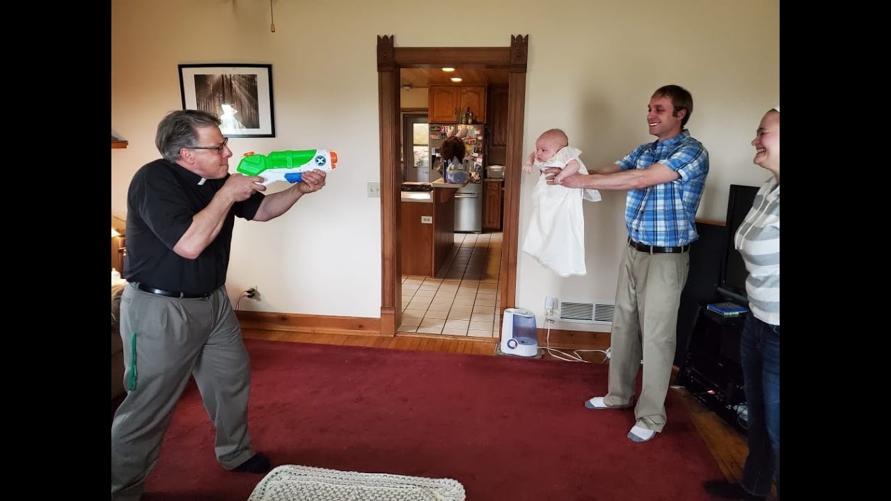 Baptism with a squirt gun