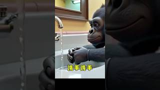 病毒退散咒語🧼 動物們的洗手派對|細菌怪獸全消失!#handwashingsong  #toddlerlife #親子共學  #funnyanimals #kidseducation #safari