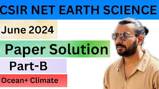 CSIR NET Earth Science June 2024 Part-B Oceanography Climatology Question Solution Geokhan