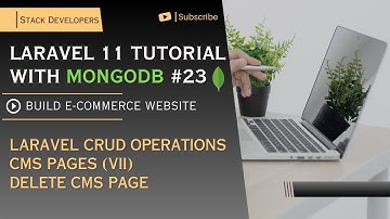 Laravel 11 Tutorial with MongoDB #23 | Laravel 11 Crud | CMS Pages (VII) | Delete CMS Page