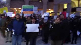 Detroit: Refugees Welcome Emergency Protest - No Hate, No Fear, Refugees are Welcome Here 7/10