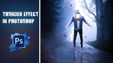 Thunder effect in photoshop | How to create Lightning/electricity in photoshop tutorial [2021]