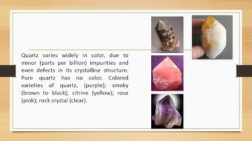 Minerals - Physical properties