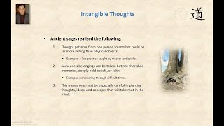 Rooting Intangible Thoughts, A Tao Talk by Derek Lin